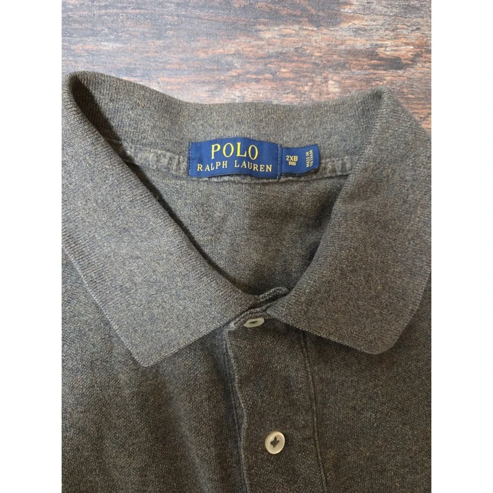 Polo Ralph Lauren Long Sleeve Polo Mens 2XBIG Cotton Pique Pony Logo